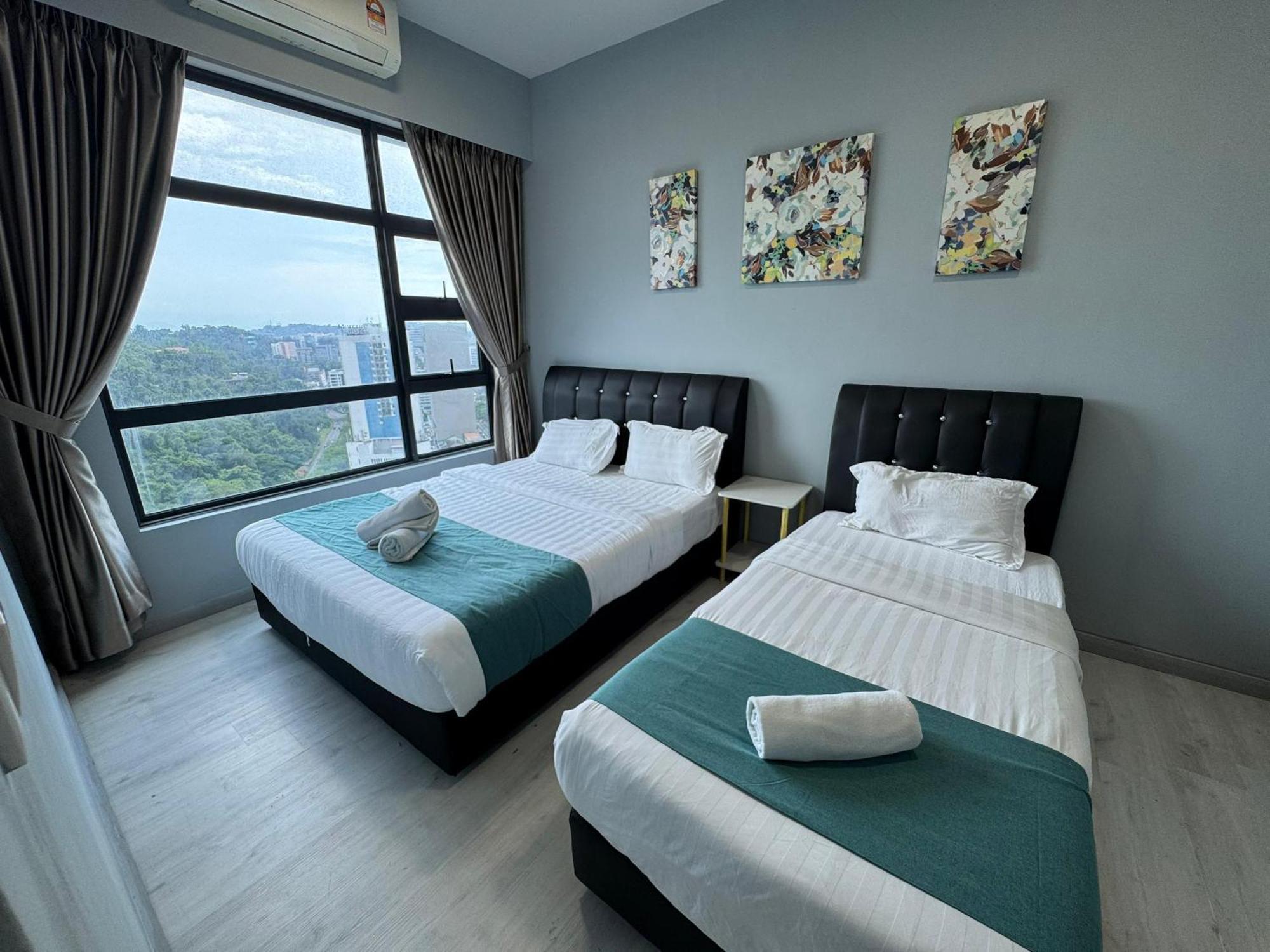 קוטה קינבלו Sunset Seaview Vacation Condos @ Jesselton Quay מראה חיצוני תמונה